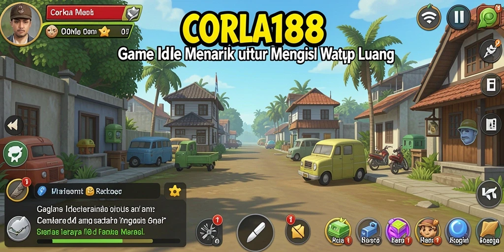 Tampilan gameplay CORLA188 yang menarik dan berwarna.