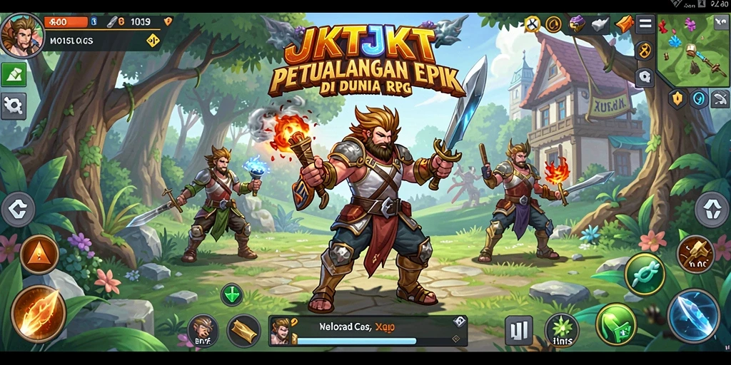 Tampilan gameplay JKTJKT yang seru dan mendebarkan.