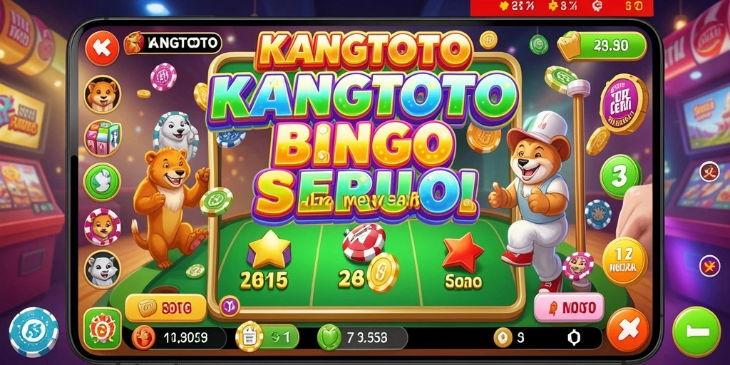 Screenshot gameplay KANGTOTO dengan suasana Bingo yang seru.