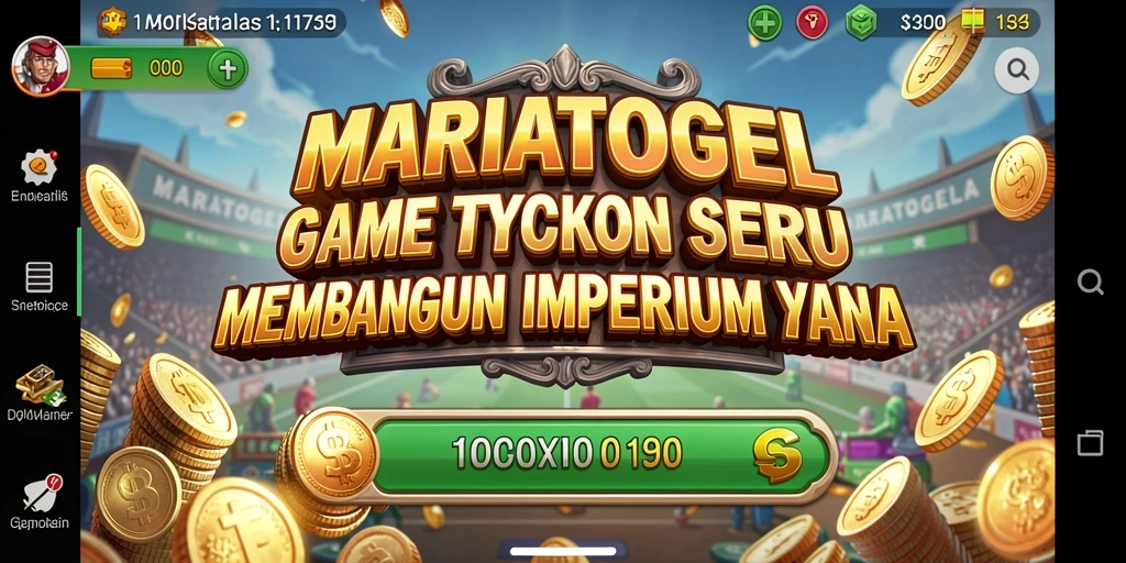 Gameplay seru MARIATOGEL dalam membangun bisnis Tycoon.