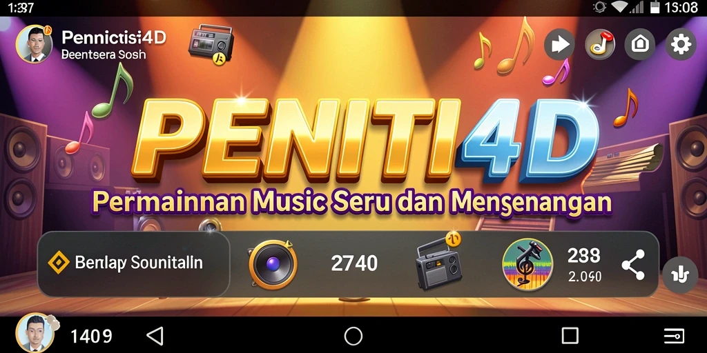Tampilan gameplay PENITI4D yang menawan dan interaktif dalam dunia musik.
