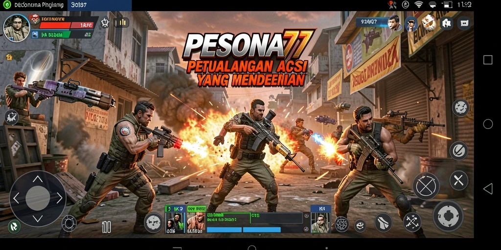 Gameplay seru dan mendebarkan dalam PESONA77.