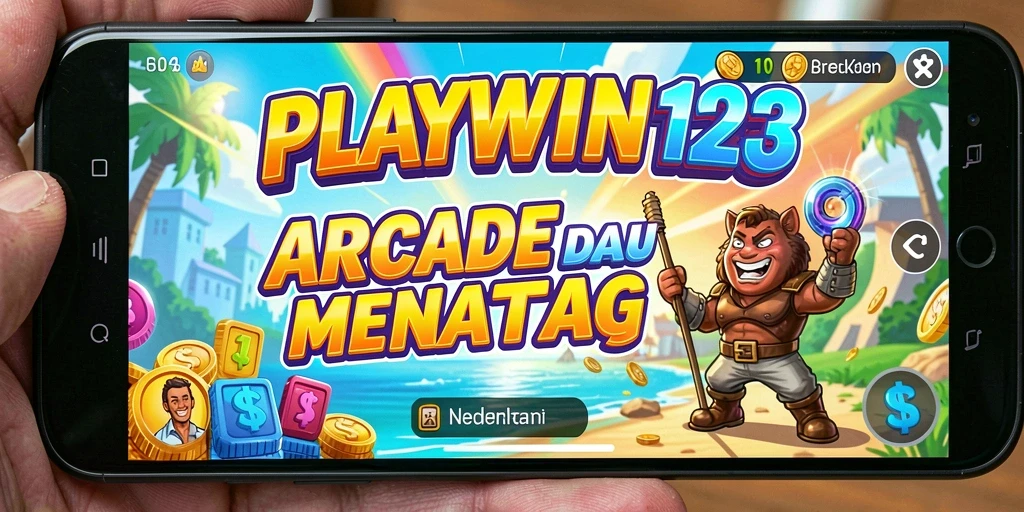 Screenshot utama menunjukkan gameplay seru dari PLAYWIN123.
