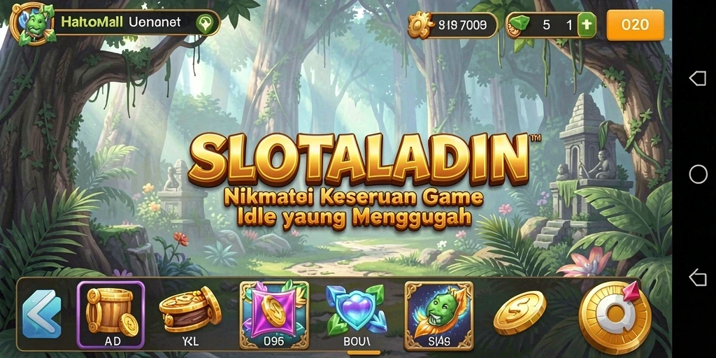Tampilan gameplay SLOTALADIN yang seru dan menarik.