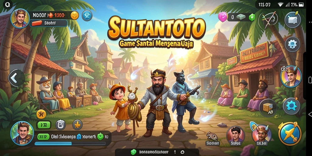 Tampilan menarik dari gameplay SULTANTOTO yang penuh warna.