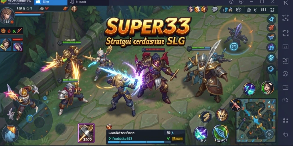 Tampilan menarik dari gameplay SLG dalam SUPER33.