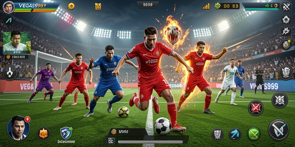Gameplay mendebarkan dari VEGAS969 yang penuh aksi olahraga.